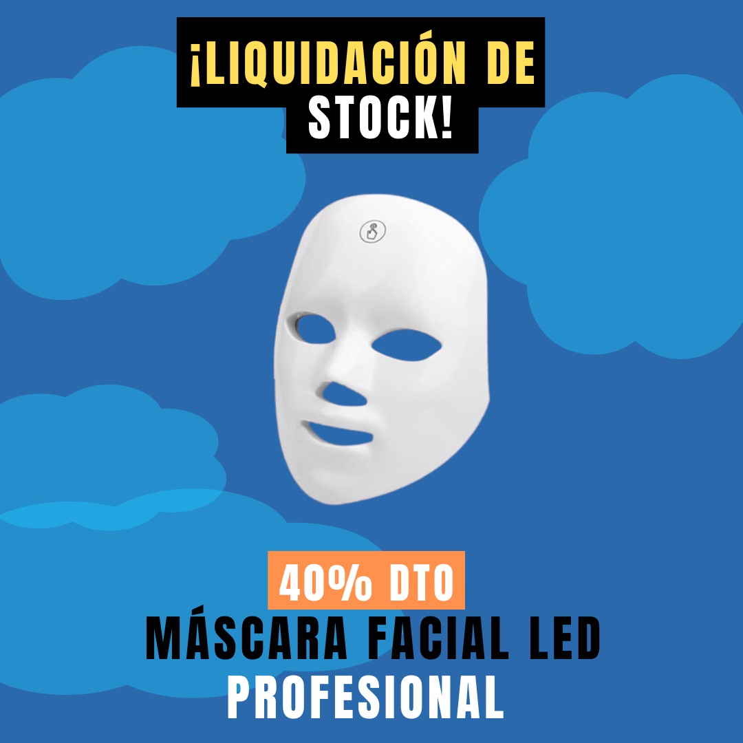 Máscara facial LED