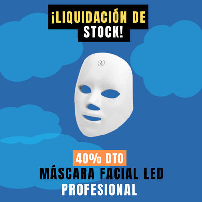 Máscara facial LED