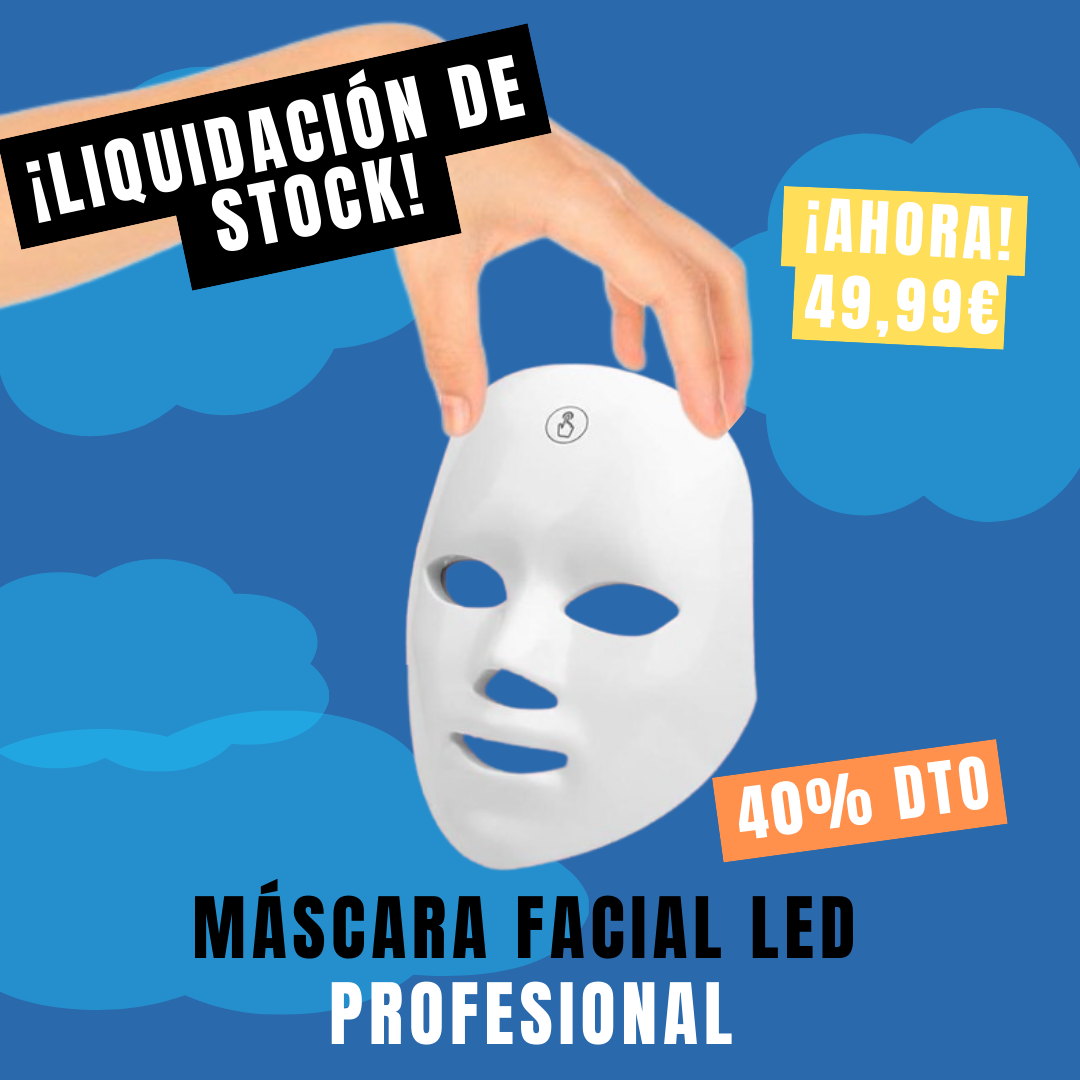 Máscara facial LED