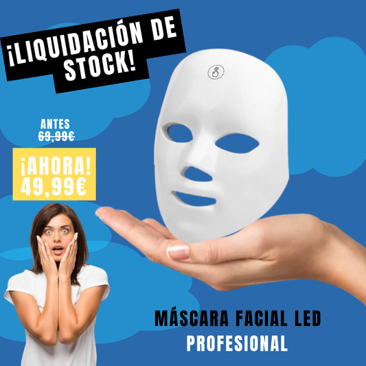Máscara facial LED