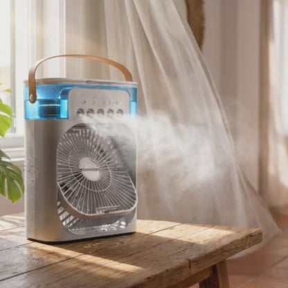 Ventilador Climatizador con pulverizador portátil+ Pest Reject Pro GRATIS